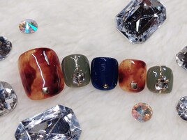 べっ甲フットネイル