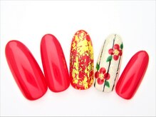 ワンネイル(ONE NAIL)/＃和柄＃お花＃正月