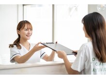 トラスト整体院 住吉院/受付・カウンセリングシート記入