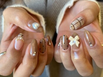 シェリーラメール 原宿店(cherie la mer)/チェックネイル