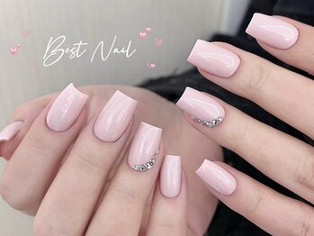 ベストネイル 大宮東口店(Best Nail)/ベイビーピンクストーンつけ放題