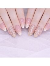 アイネイルズ 東花園店(I.NAILS)/ツイードネイル/春ネイル