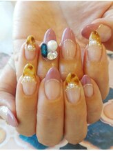 トータルサロン 白べぇーっ プラス/べっ甲フレンチネイル☆