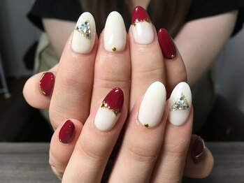 ネイルズティンク(Nails.tink)/autumnカラー×三角モチーフ