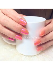 オーロラミラーネイル♪