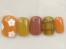 お花にチェック