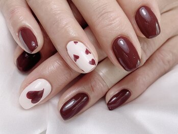 エム ネイル(M nail)/手書きハート