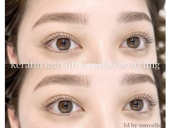 ワンディバイサンバレー(1d by sunvalley)/keratinlashlift×eyebrowwax
