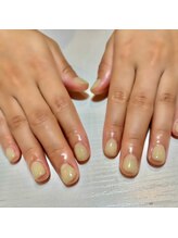 ホワイトネイル 難波店(WHITE NAIL)/パステルイエロー/大人可愛い