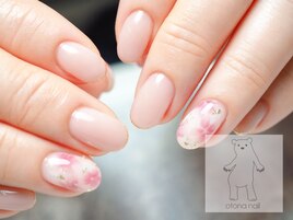 ふんわり桜ネイル
