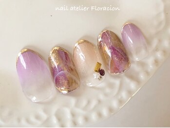 ネイルアトリエ フロラシオン/贅沢アートの褒められネイル58