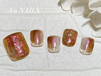 ユーネイルズ 恵比寿(Yu.NAILS.)/フット◎氷ネイルうるうるネイル