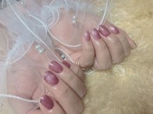 大人ワンホンフレンチネイル、ガラスフレンチ別途