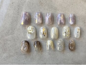ルシェオ 表参道(LUCIEO)の写真/【毎月デザインが増える&変わるseason collection￥8800】サンプル多数ご用意しております◎色配置変更OK