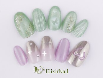 エリクサーネイル 池袋(Elixir Nail)の写真/ずっとオフ無料!!【定額カジュアル系300種以上★上品デザイン¥8980】爪にお悩みを持つ方必見!