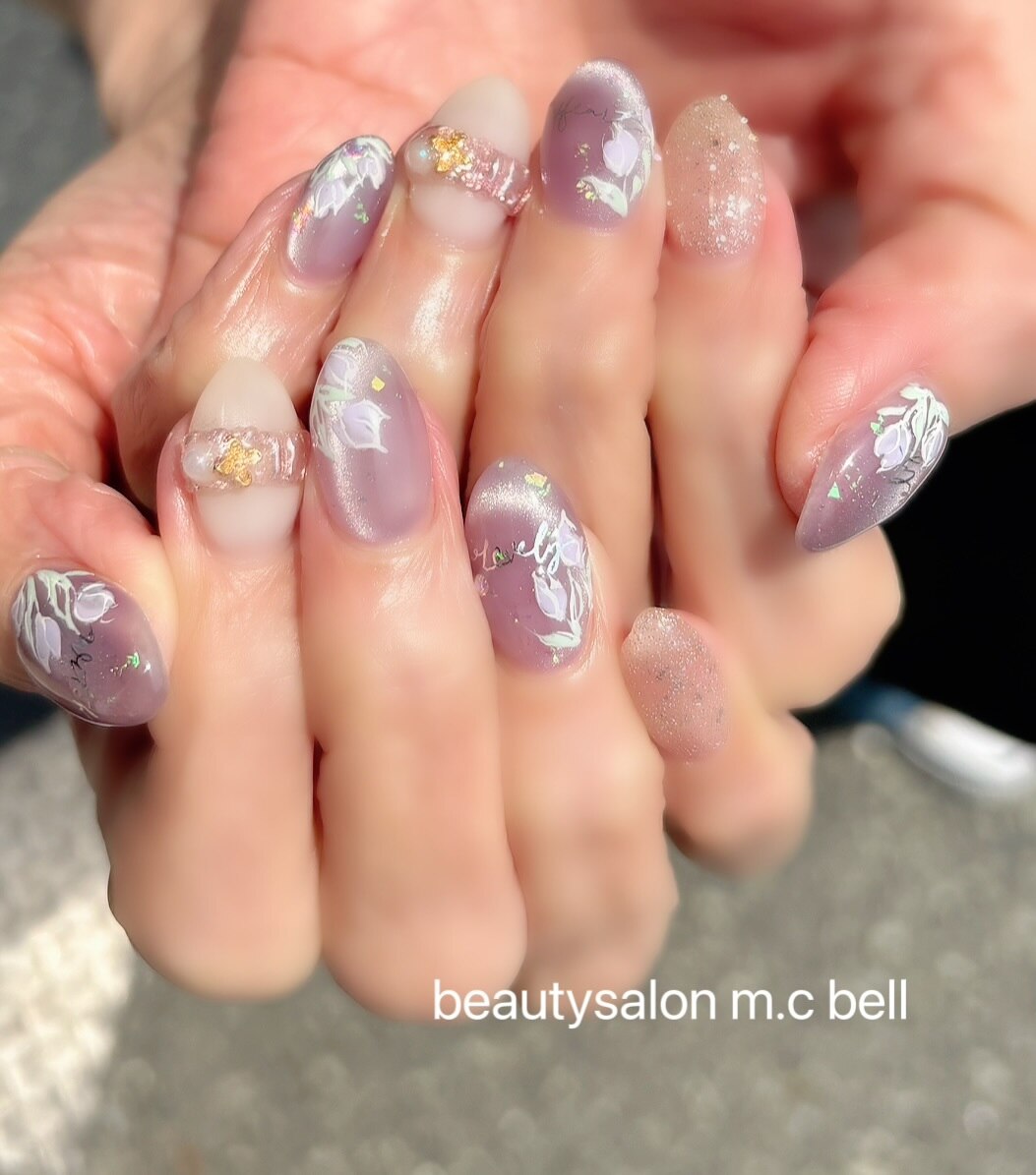 カチューシャネイル　チューリップネイル　ガーリーネイル nt-nailily-05.jpg