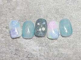 朝顔ネイル
