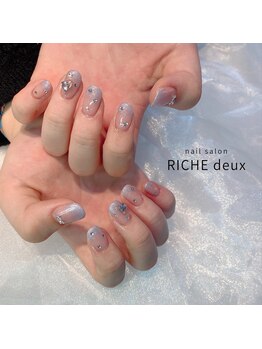 リッシュ ドゥ(RICHE deux)/キラキラブルーのグラデーション