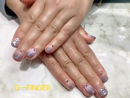 紫陽花ネイル