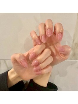 ホワイトネイル 難波店(WHITE NAIL)/ナチュラルピンク/シンプル/上品