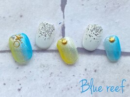 涼しげネイル