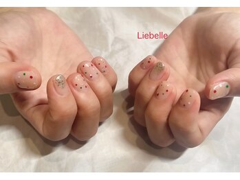 リーベル(Liebelle)/クリスマスドットネイル