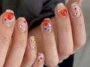 個性派ニュアンスネイル