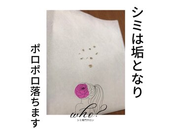 フー(Who?)/観察が癖になるシミケア