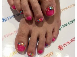 ～カラフルストーンネイル～