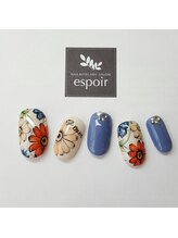 ネイルアンドアイラッシュサロン エスポアール(nail&eyelash salon espoir)/ビンテージフラワー120分コース