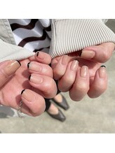 プリュネ(Prune)/ブラック/細フレンチ