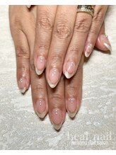 ヒールネイル(heal nail)/白パールフレンチ