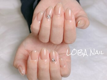 ローバ(LOBA)/シンプルビジューネイル