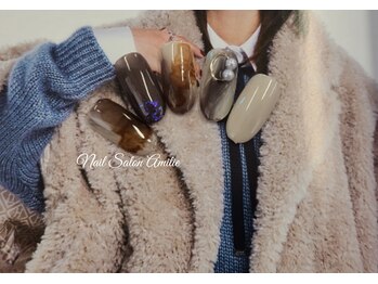 くすみニュアンスネイル*