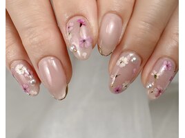 押し花ネイル