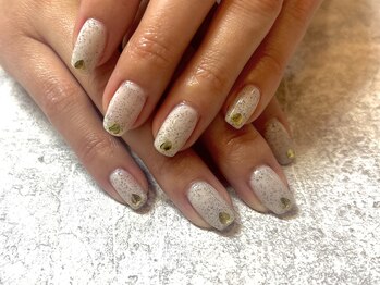 ガーデン ヘア&エステ&ネイル Garden/砂ジェル　ホロネイル