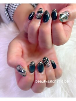 エムシーベル(m.c bell)/透け感ダークグリーン