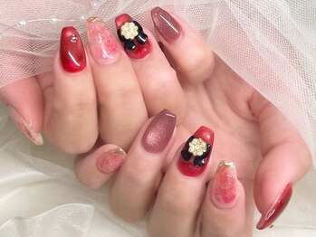 ジョアアンジェ 京橋店(joieange)/マグネット リボンネイル