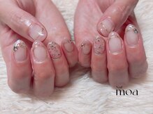 モア(moa)/フラワー　押し花　ネイル　