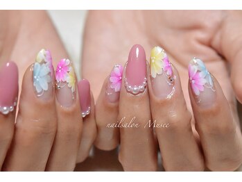 ミュゼ(nailsalon Musee)/グラデーションフラワー