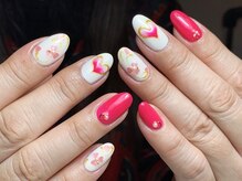 ネイルサロン プール ヴー(Nail Salon Pour Vous)/【オーダー】可愛いハートネイル