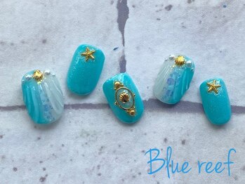 ネイルアンドまつげエクステ ブルーリーフ 四谷三丁目店(Blue Reef)/マーメイドネイル