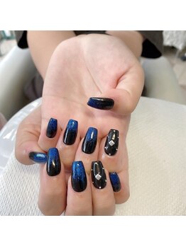 コロミネイル(colome nail)/黒デザイン