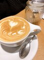 アロマヒーリング 下北沢店&nbsp;お休みの日によく行くお気に入りのカフェのラテアートです♪