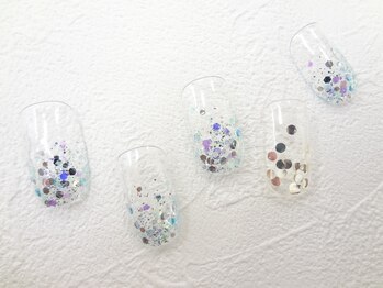 ネイルサロン クイール 小山店(NAIL SALON QUILL)/ラメグラデ×ホログラム