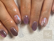 ネイルセッション(nail session)/梅雨気分パープルネイル☆