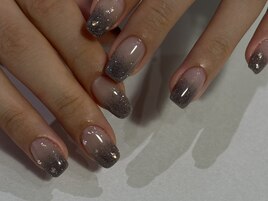 くすみフラッシュネイル