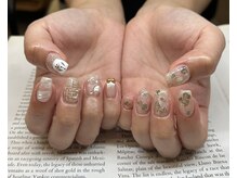 エラ(era)/ハート　雪だるまネイル