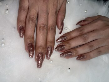 マーメイドネイル(Mermaid Nail)/ピンクブラウンラメ