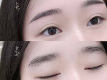 スナッピー ネイルズアンドブロウズ BLiX茅ヶ崎店(SNAPPY)/ナチュラル美眉　やわらか並行